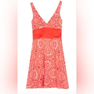 Patagonia Vibrant Orange and Soft Pink Shirt